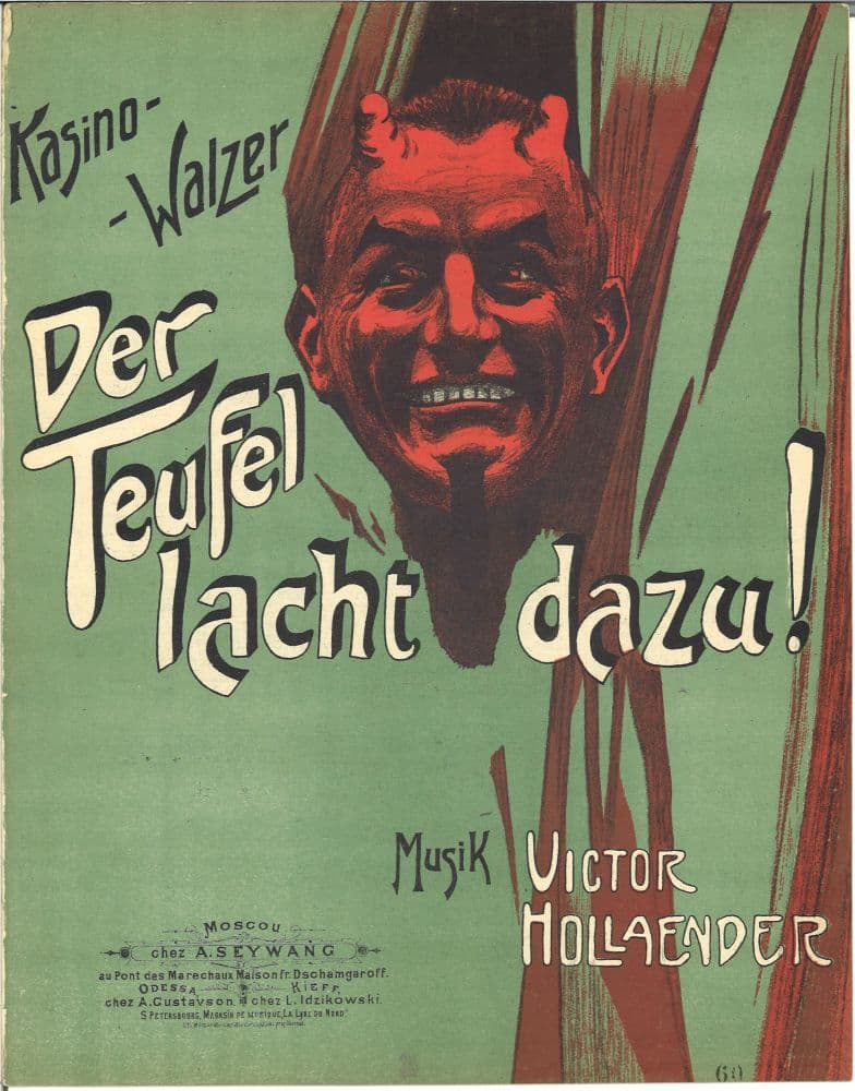Der teufel laht <br>dazu